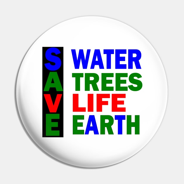 Save Earth Pin by RAK20