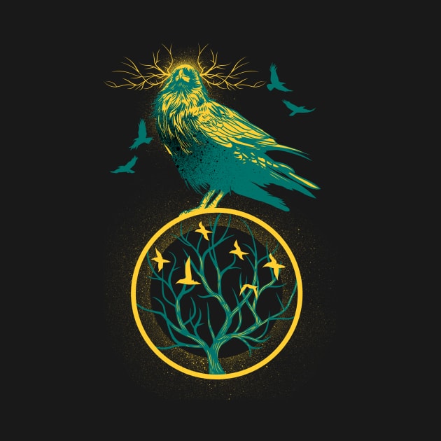 Raven Tree of Life by Manfish Inc.