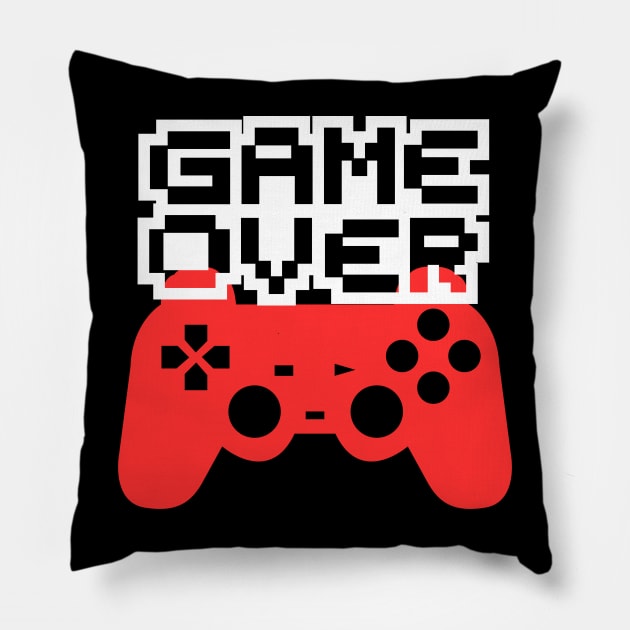 Game Over Pillow by adrianasalinar