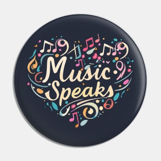 music speaks Pin