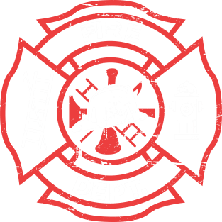 Distressed Firefighter Logo Magnet