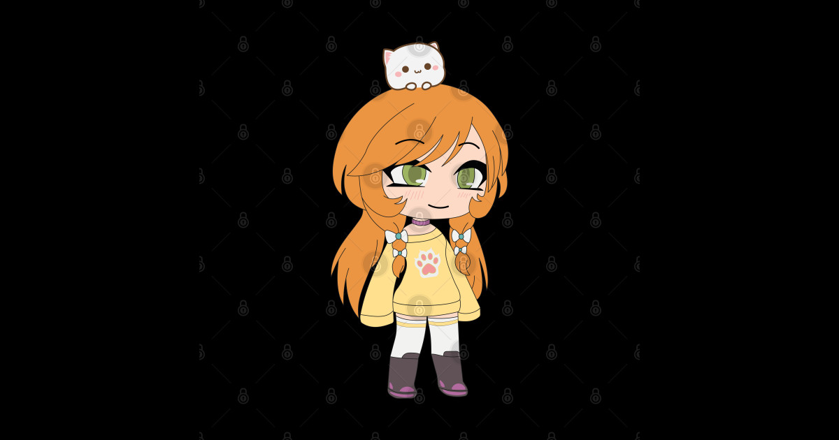 Gacha Life Series Katie chan and her cat Gacha Life Phone Case