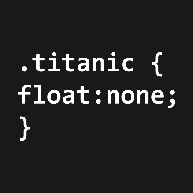 Titanic code by YiannisTees