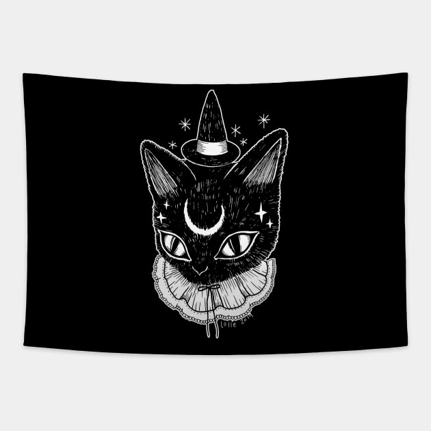 Cat Witch Tapestry by lOll3