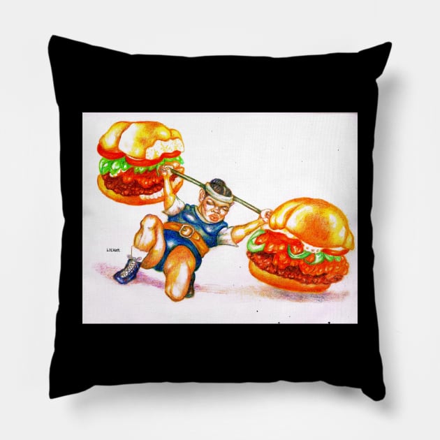 Clean and Jerk Pillow by ArtMagician