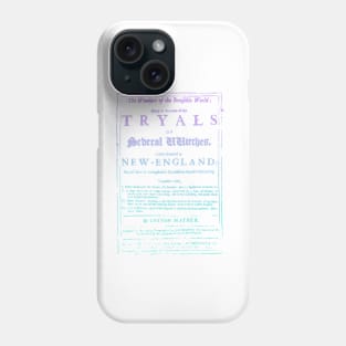 vapor gradient color tryals several witches in new england Phone Case