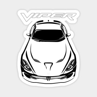 Dodge SRT Viper - 2013-2017 White Stripes Magnet