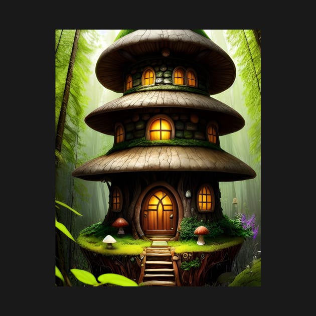 Mushroom House 01 by Jaymz Weiss Designz