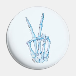Peace Skeleton Pin