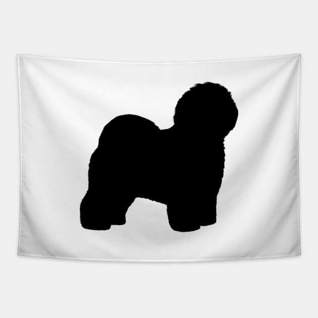 Old English Sheepdog Silhouette Tapestry by Coffee Squirrel