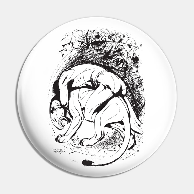 Fighting with the Beast in the Jungle by PPereyra Pin by Pablo Pereyra Art