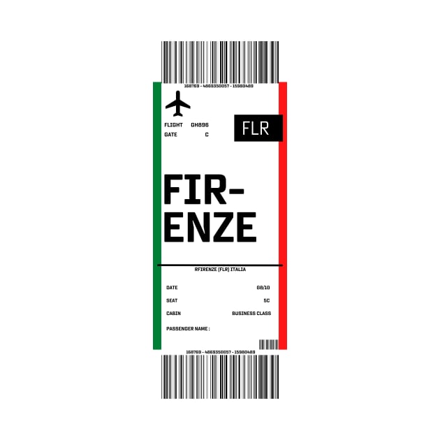 Boarding pass for Florence by ghjura