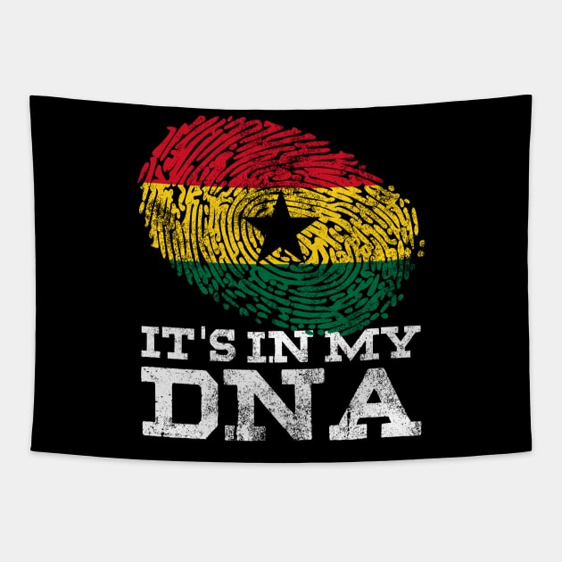 It's In My DNA Ghanaian African American Gifts Ghana Flag Tapestry by Smoothbeats