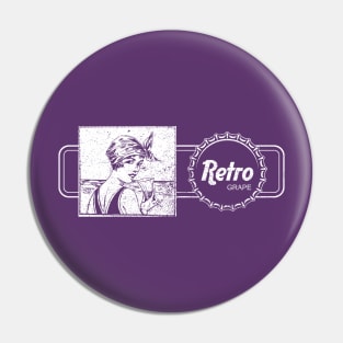 Retro Grape Ad Pin