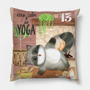 Keep Calm & Do Yoga! Says the Skunk Pillow