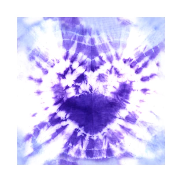 Tie-Dye Purple Heart by Carolina Díaz
