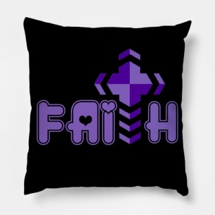 Faith Christian Jesus Cross Pillow