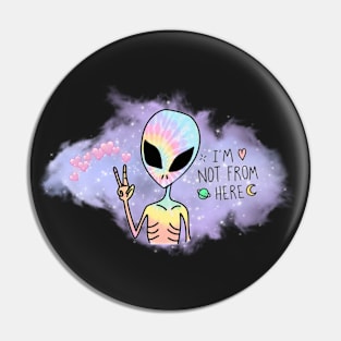 Alien Travels Pin