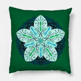 Ice Climbing Mandala Pillow