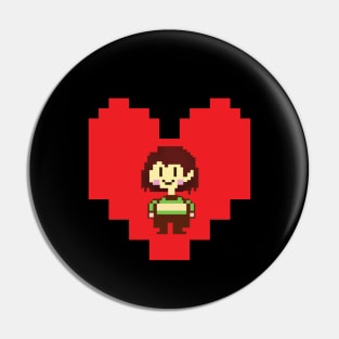 Chara's Soul Pin