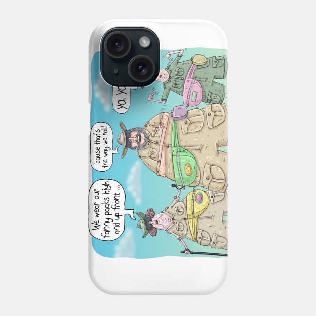 Hardcore Hikers Phone Case by macccc8