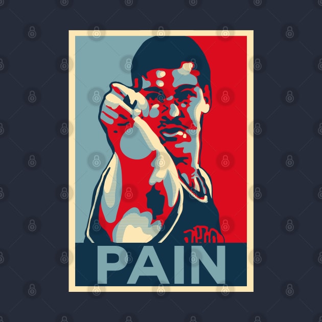 Bill Laimbeer Pain Obama Hope Large Print by qiangdade