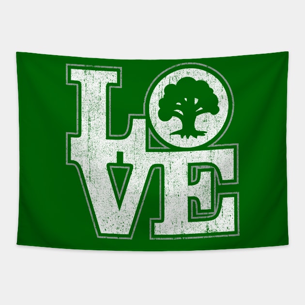 Love Green Tapestry by huckblade