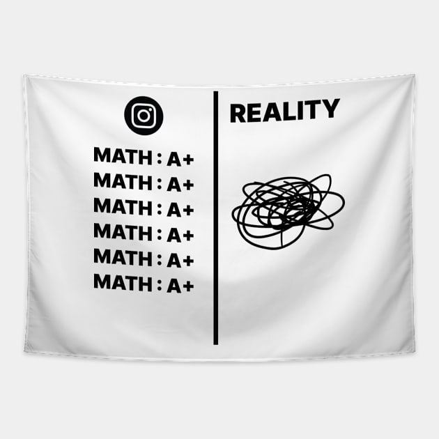 Math, IG vs Reality Tapestry by artstopics