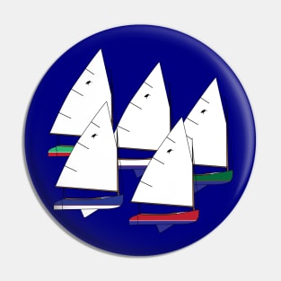 Sanderling Sailboats Racing Pin