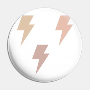 Neutral Lightning Bolt Pack Pin