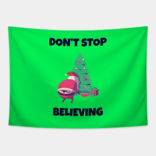 Ugly Christmas Santa Quote Gift Tapestry