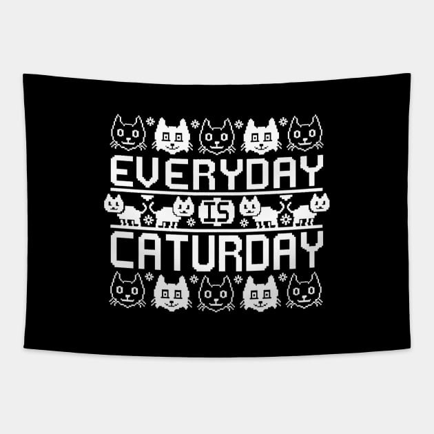 everyday is caturday hoho Tapestry by crackdesign