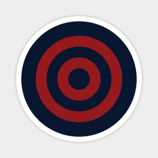 Navy Red Red Circles Magnet