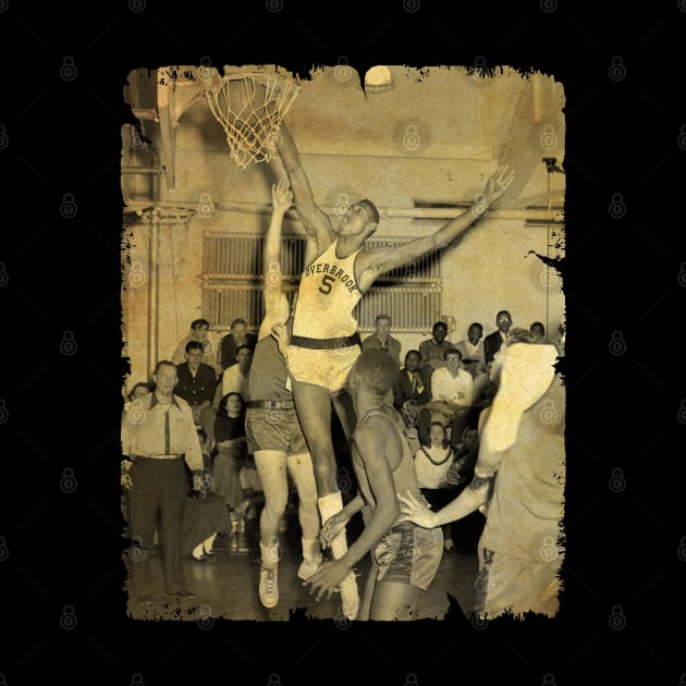 Wilt Chamberlain - Vintage Design Of Basketball by JULIAN AKBAR PROJECT