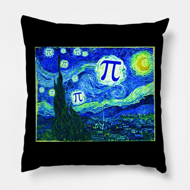 Pi in the Sky Pillow by Mudge