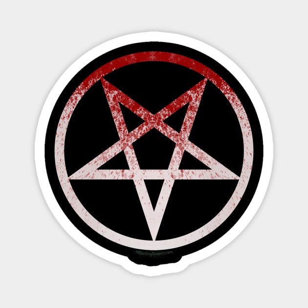 Blood Pentagram - Splattere Blood Magnet by RainingSpiders