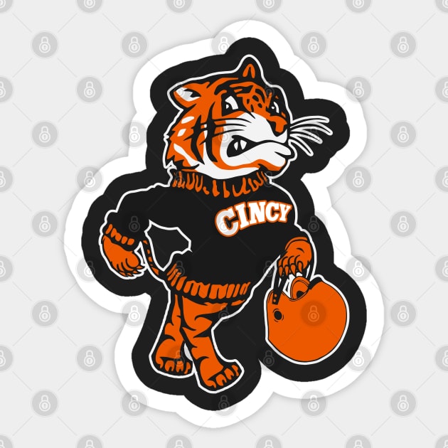 Cincinnati Reimagined Vintage Fighting Mascot