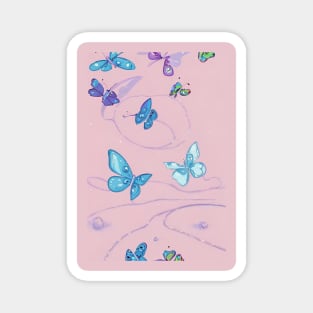 cute butterfly Art Magnet