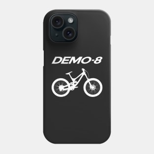 Silhouette of downhill bike. Phone Case