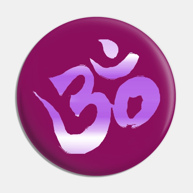 Spiritual Awakening Yoga Meditation Om Aum Symbol Pin by PlanetMonkey