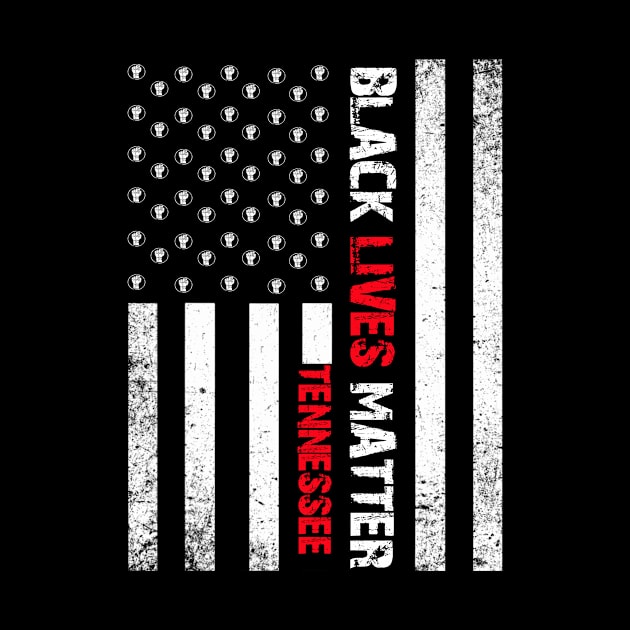 Tennessee black lives matter Flag American Vintage by Jannysingle