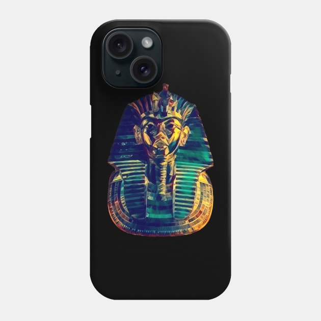 Mask of Tutankhamun Polypaint Phone Case by jph