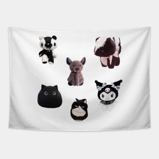 Goth Kawaii Plushies Sticker Pack Tapestry