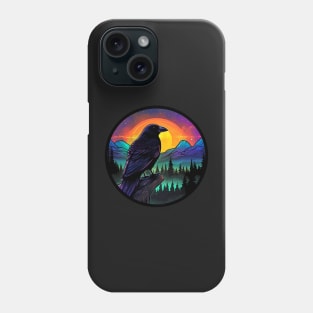 Aurora Raven Phone Case