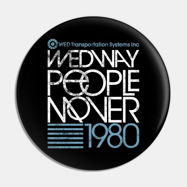 Wedway Transportation System Peoplemover 1980 Vintage Pin by BurningSettlersCabin