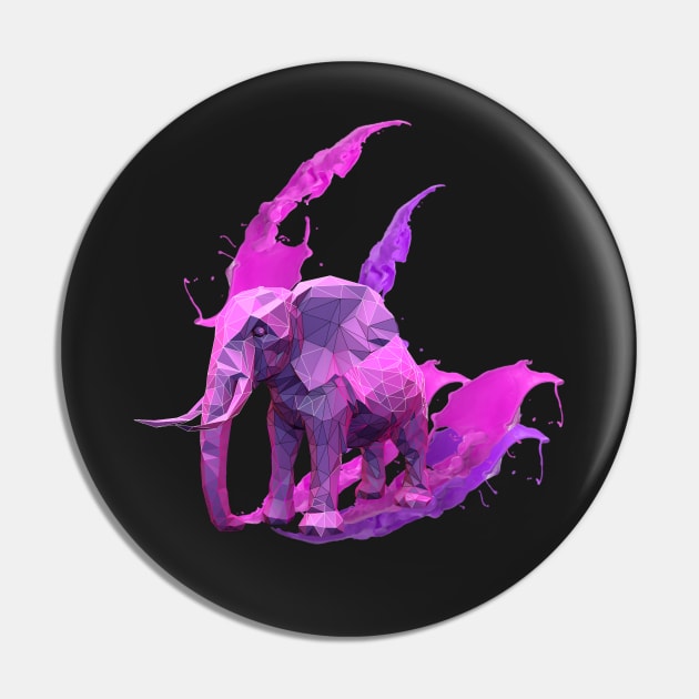 Pink Elephant Pin by Adoryanti