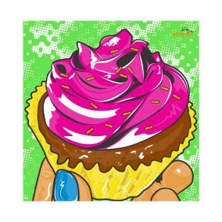 Pastry Cup Cake Sweets Pop Art T-Shirt