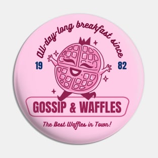 Waffles and gossip Pin