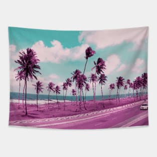 Sea Side Road Tapestry