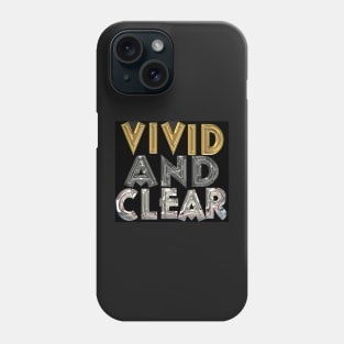 Vivid and Clear, gold, silver, metal, 3D, shiny Phone Case
